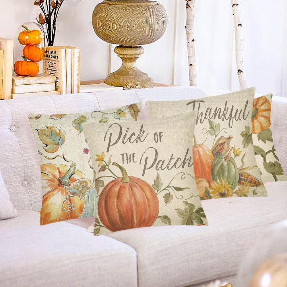 PURE PLY TEXTILES 4Pcs Thanksgiving Fall | Ergonomic Support