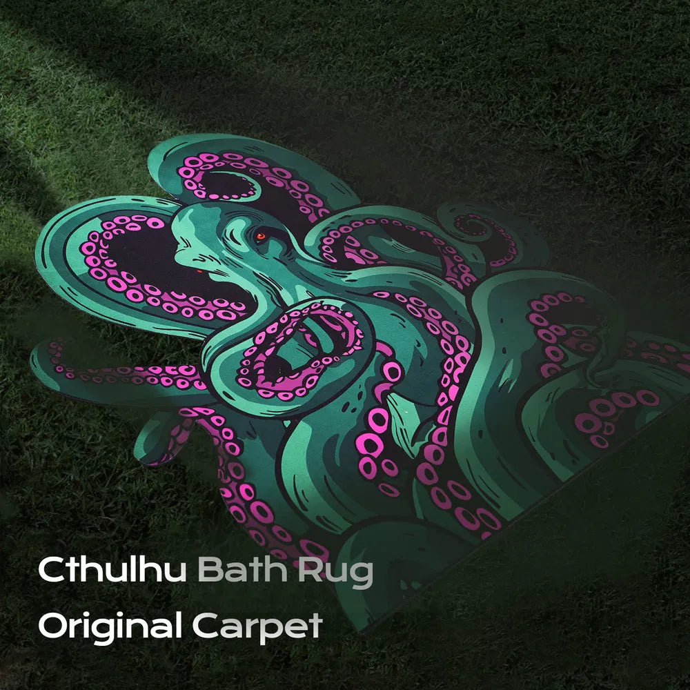 PURE PLY TEXTILES Octopus Bathroom Rug | Safe Ultra-Soft Fun