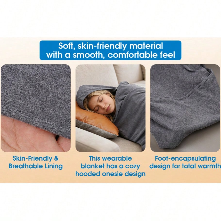 PURE PLY TEXTILES Wearable Hooded Sleep | Layered Warmth
