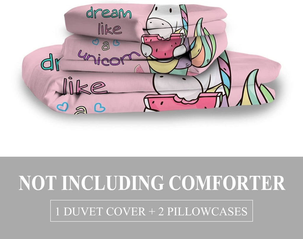 PURE PLY TEXTILES 3Pieces Watermelon Duvet | Cloud-Like Loft