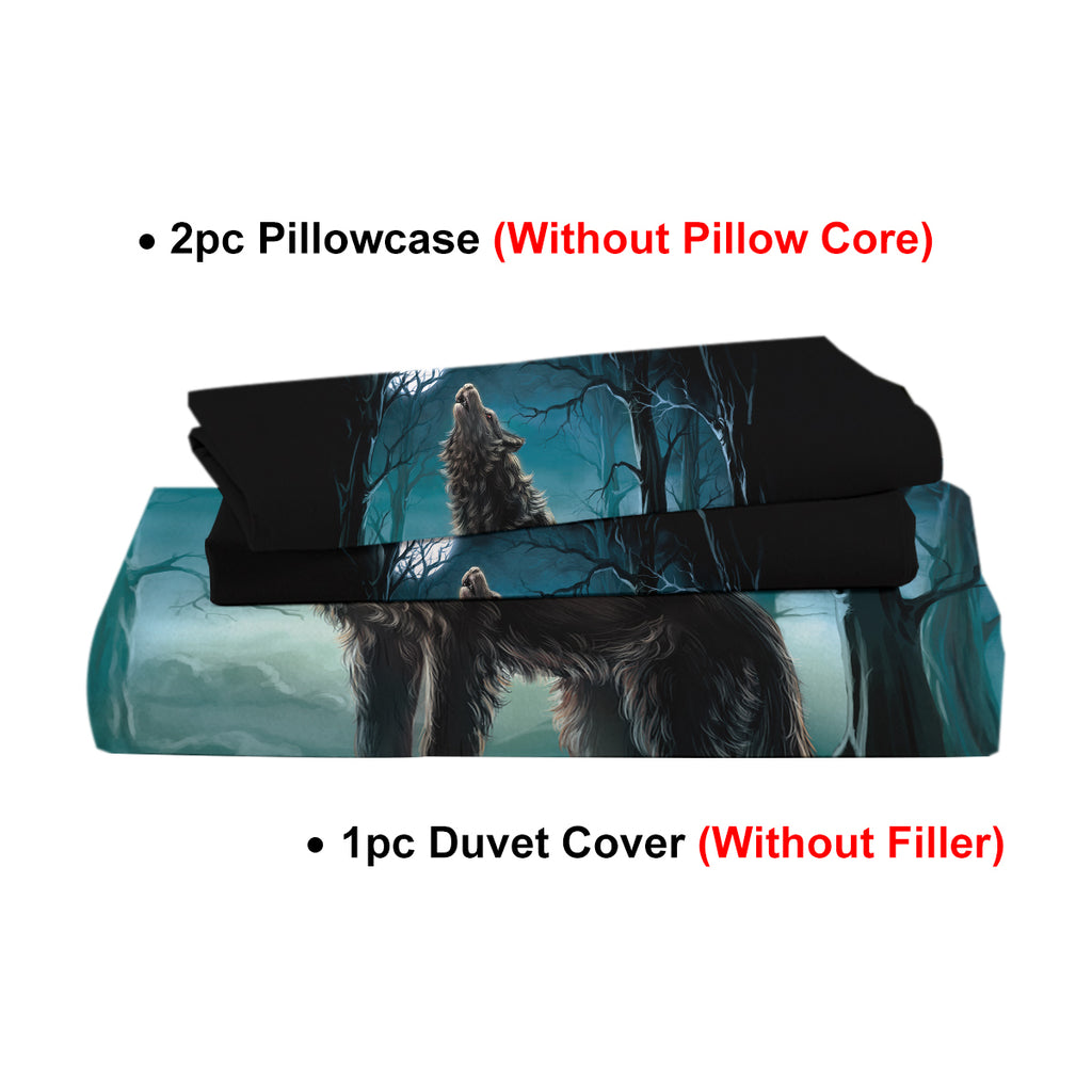 PURE PLY TEXTILES Moon Wolf Bedding | Cloud-Like Loft