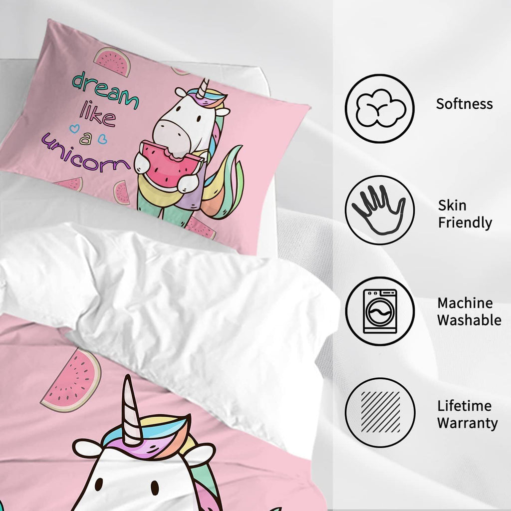 PURE PLY TEXTILES 3Pieces Watermelon Duvet | Cloud-Like Loft