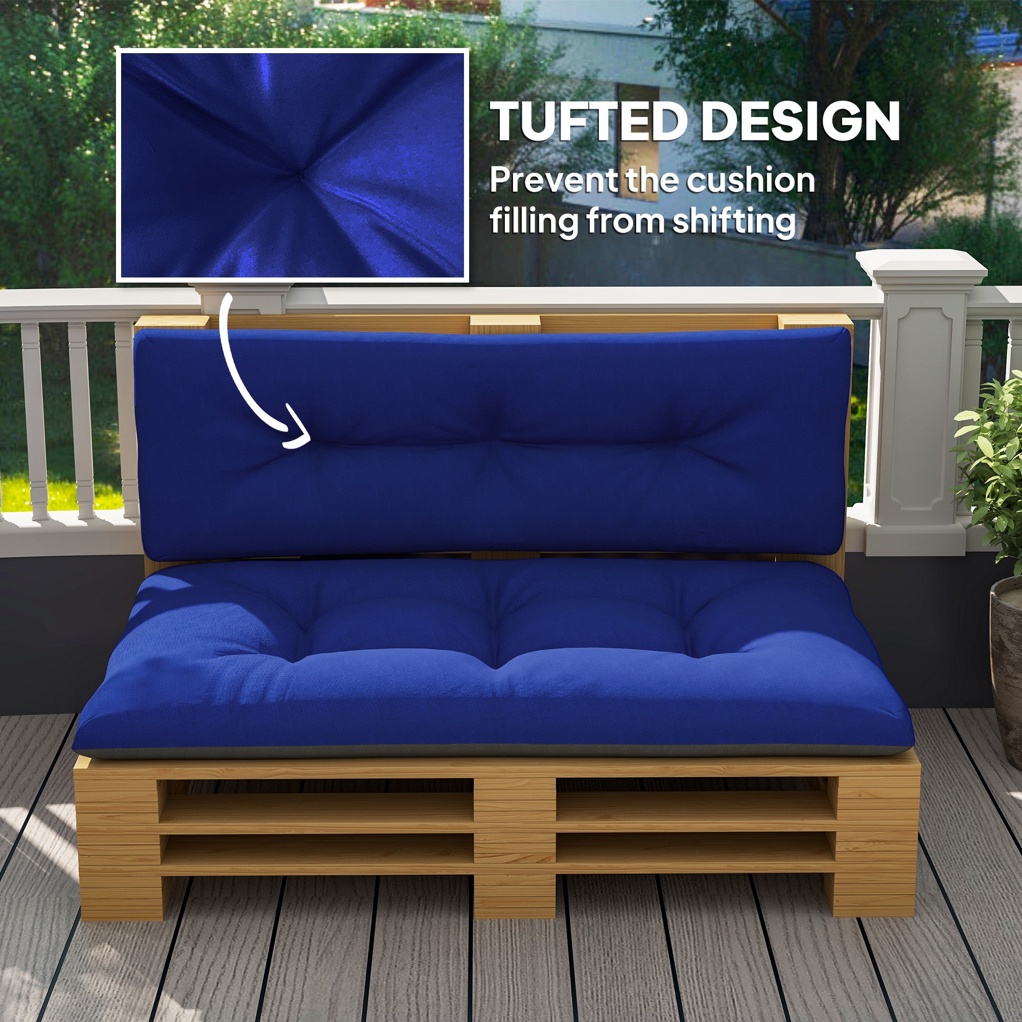 PURE PLY TEXTILES Seater Pallet Cushions | Ergonomic Support