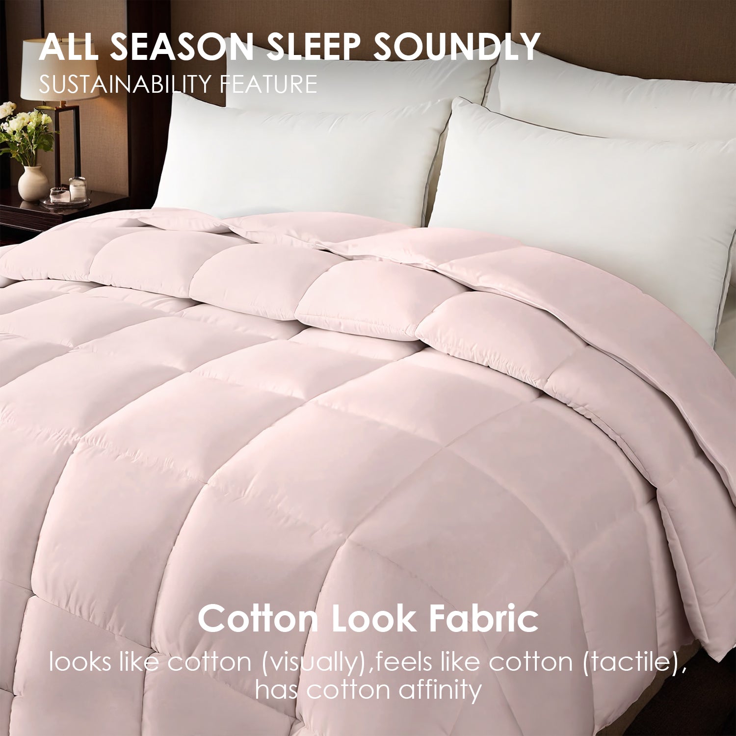 PURE PLY TEXTILES Pink Oversized Plump | Cloud-Like Loft