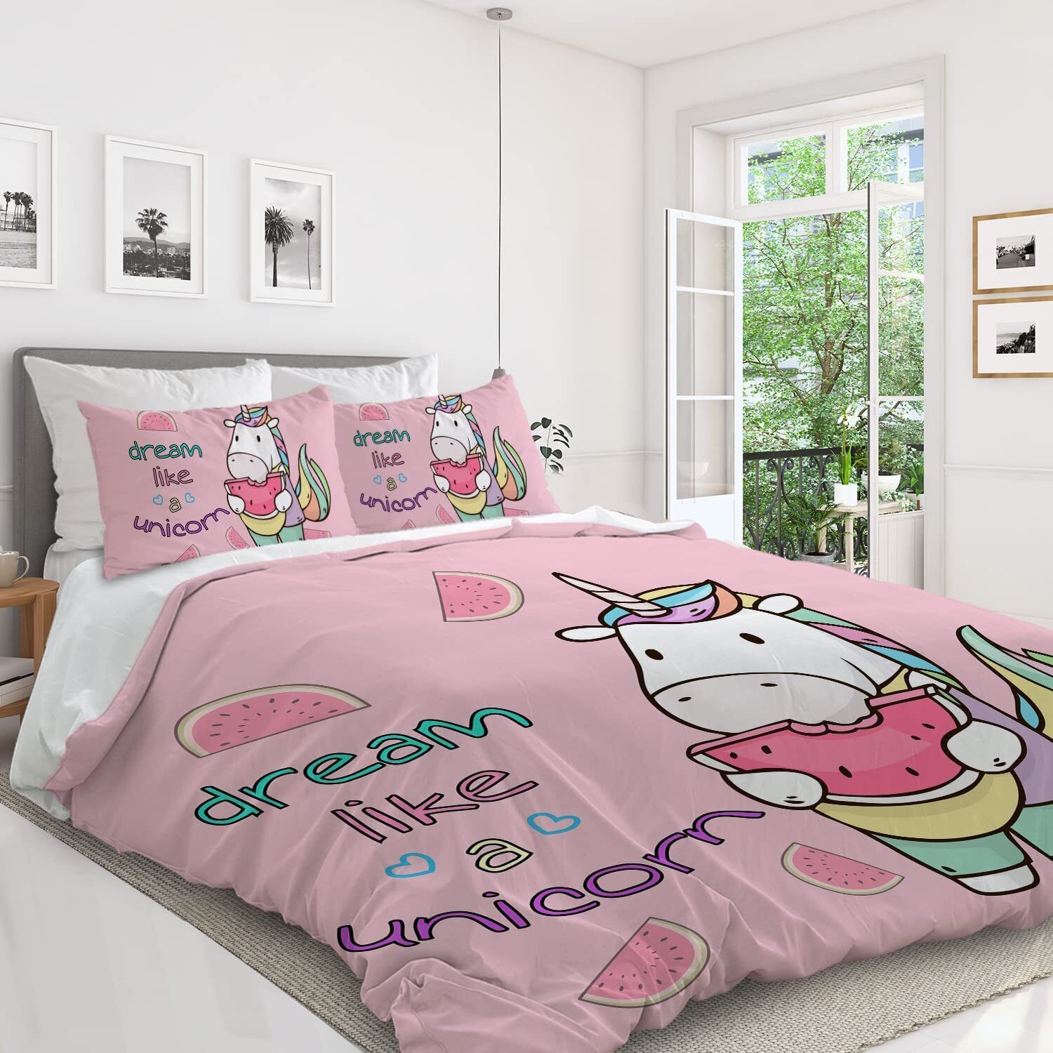 PURE PLY TEXTILES 3Pieces Watermelon Duvet | Cloud-Like Loft