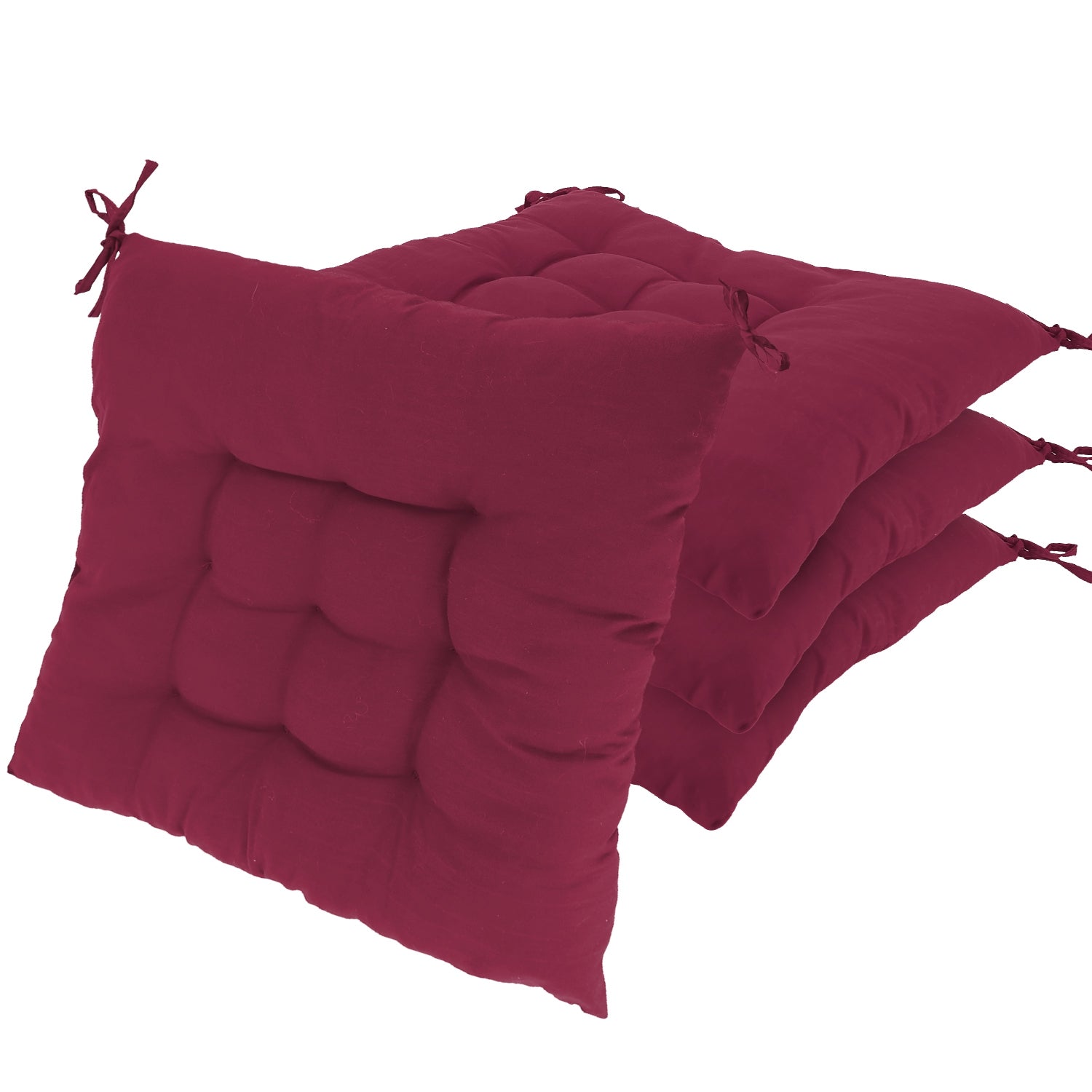 PURE PLY TEXTILES 4Pcs Chair Cushion | Ergonomic Support