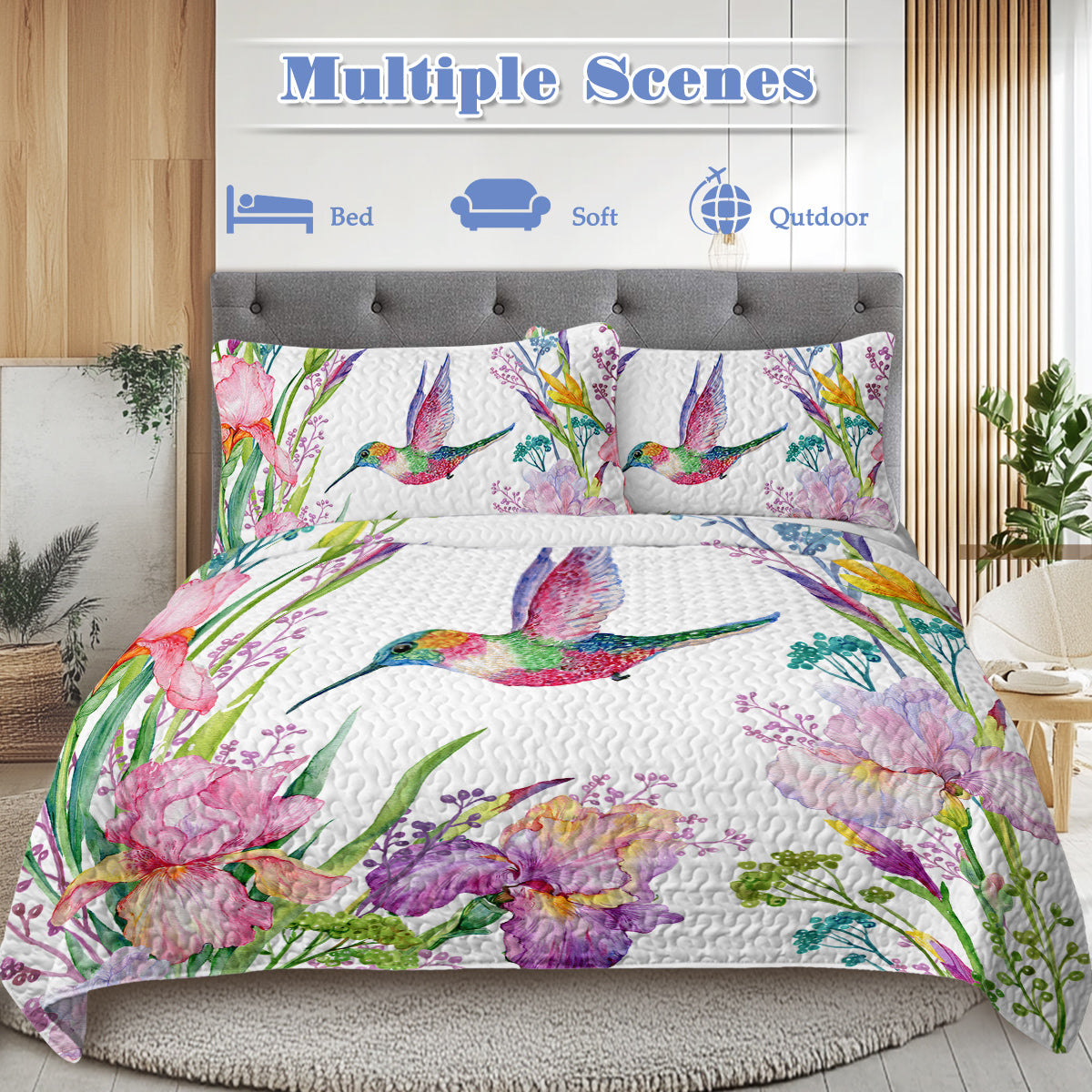 PURE PLY TEXTILES Colorful Bird Flower | Orthopedic Relief