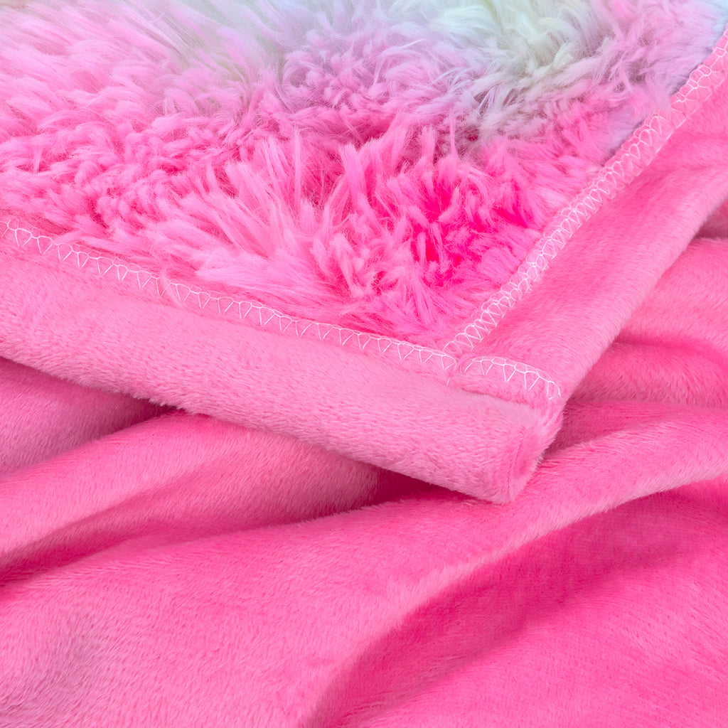 PURE PLY TEXTILES Piece Shaggy Blanket | Layered Warmth