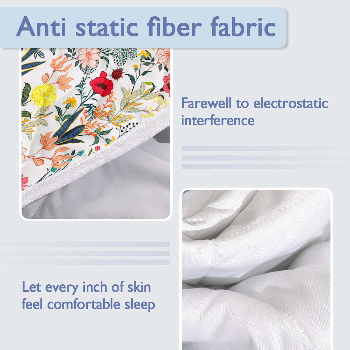PURE PLY TEXTILES Floral Quilt Pieces | Layered Warmth