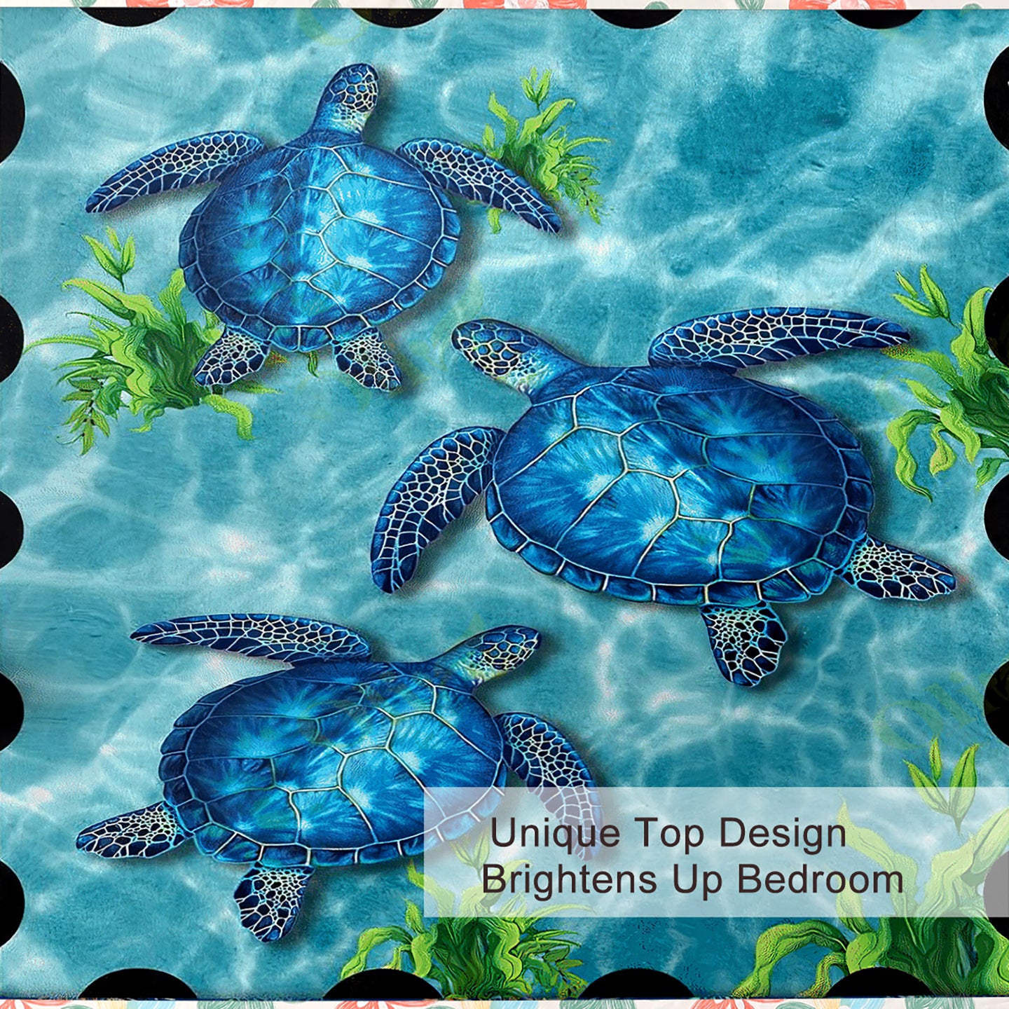 PURE PLY TEXTILES Sea Turtle Pattern | Cloud-Like Loft