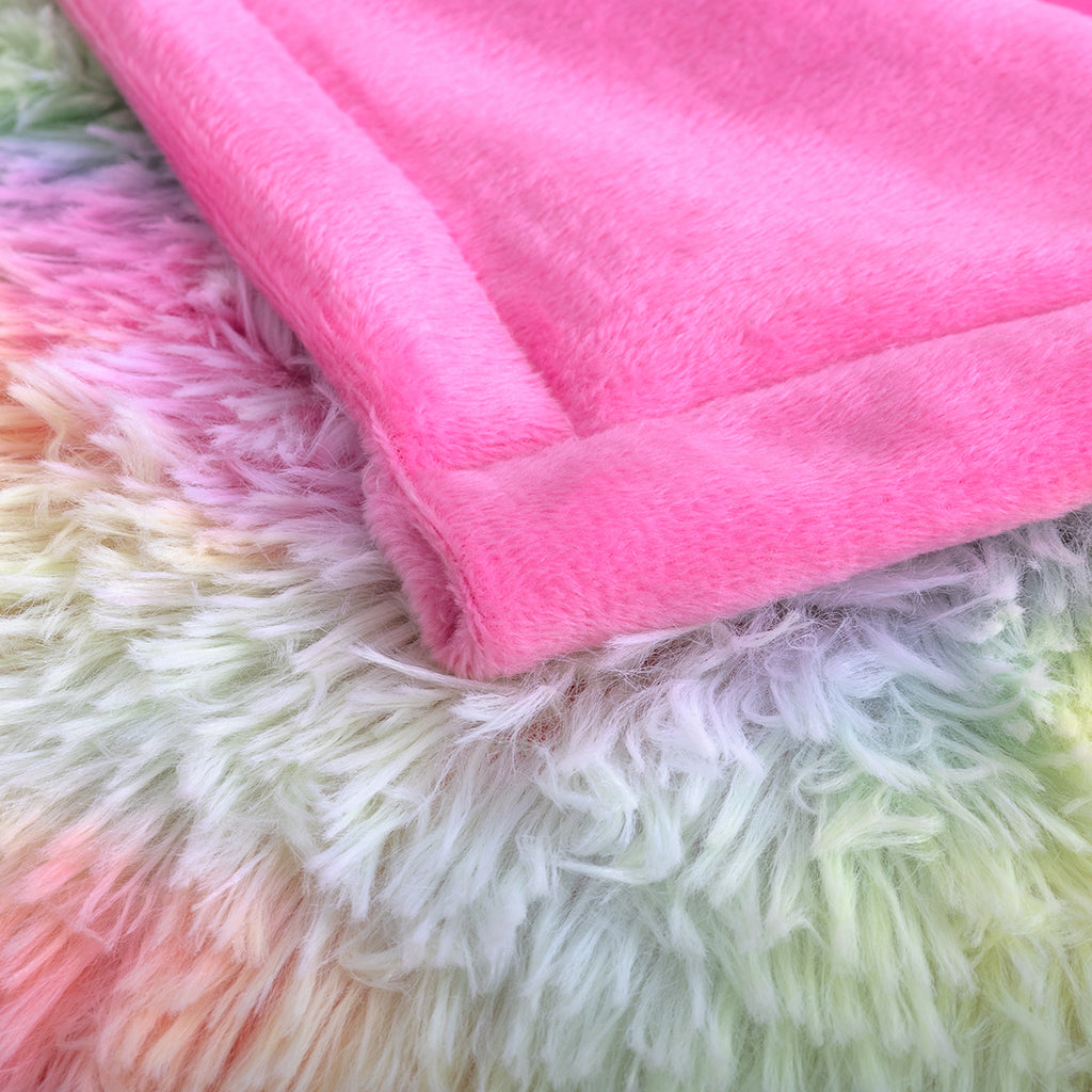 PURE PLY TEXTILES Piece Shaggy Blanket | Layered Warmth
