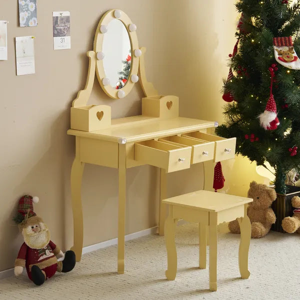PURE PLY TEXTILES Kids Vanity Set | Safe Ultra-Soft Fun