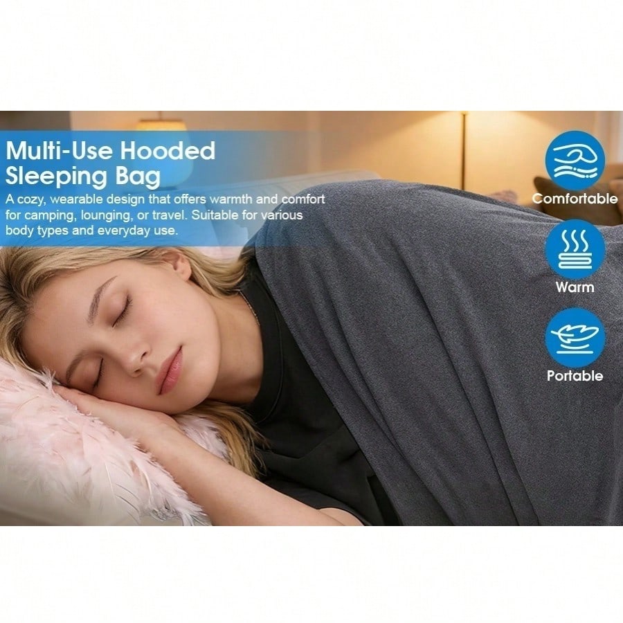 PURE PLY TEXTILES Wearable Hooded Sleep | Layered Warmth